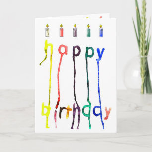A quirky birthday greeting card. card