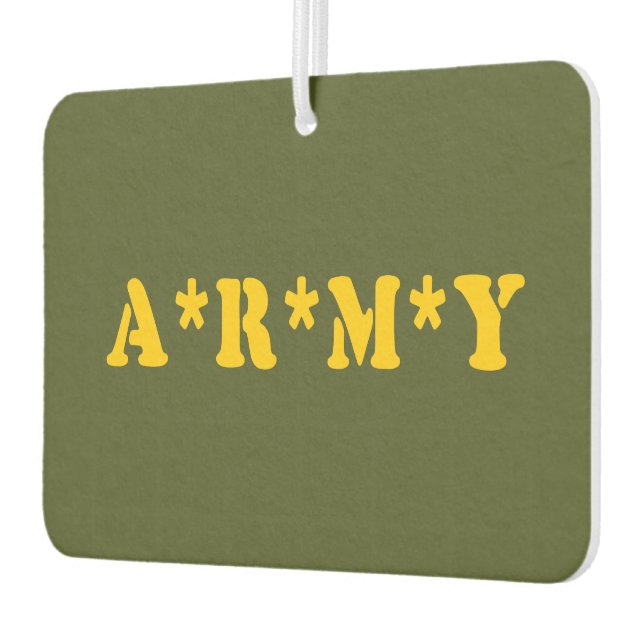 A*R*M*Y CAR AIR FRESHENER (Left)