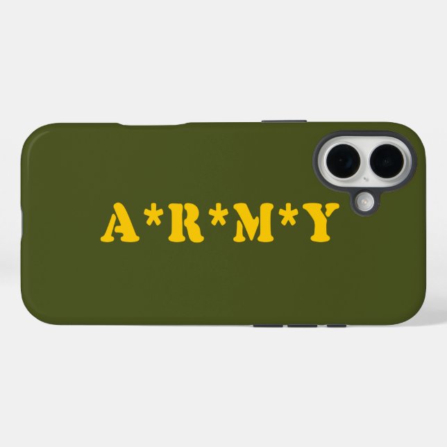 A*R*M*Y Case-Mate iPhone CASE (Back (Horizontal))