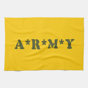 A*R*M*Y TEA TOWEL