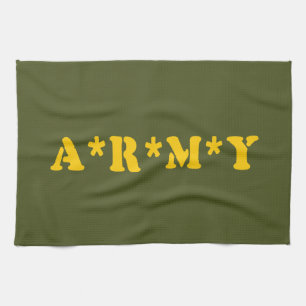 A*R*M*Y TEA TOWEL