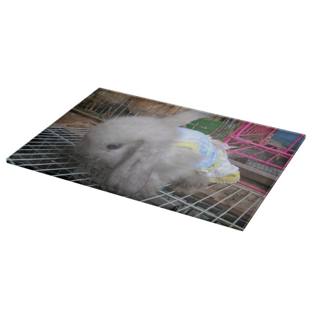 A Rabbit in a Dress Cutting Board (Corner)