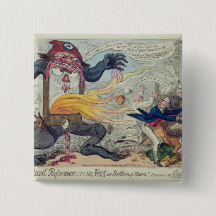 A Radical Reformer,  a Neck or Nothing Man 15 Cm Square Badge