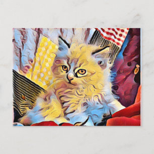 A Ragdoll kitten Postcard