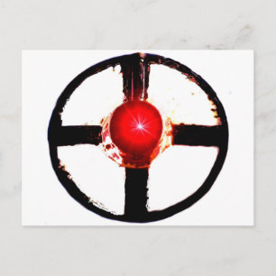 A Railroad Crossing Wig Wag Signal Postcard