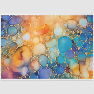 A Rainbow Alcohol Ink Series Design 1 Tissue Paper
