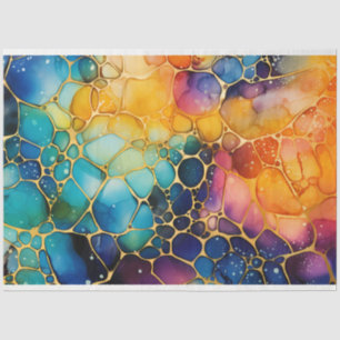 A Rainbow Alcohol Ink Series Design 7 Tissue Paper