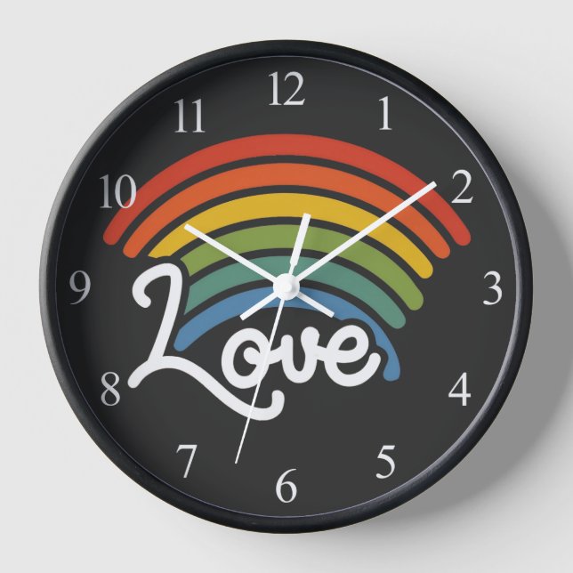 A Rainbow of Love Clock (Front)