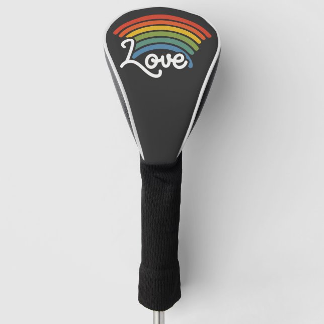 A Rainbow of Love Golf Head Cover (Front)