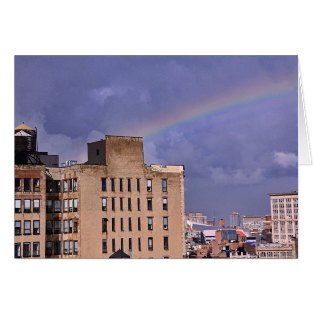 A rainbow over NYC's East River after a storm (Front Horizontal)