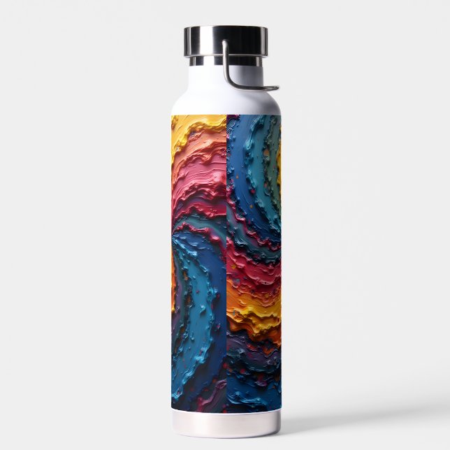 A rainbow spin on things pride month water bottle (Left)