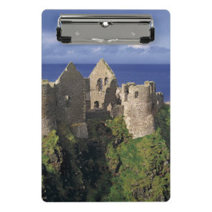 A rainbow strikes mediaeval Dunluce Castle Mini Clipboard