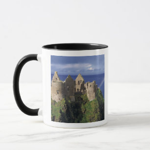 A rainbow strikes mediaeval Dunluce Castle on Mug