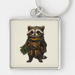 A Rascally Racoon Keychain