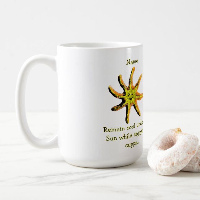 A ray of happiness  coffee mug (With Donut)