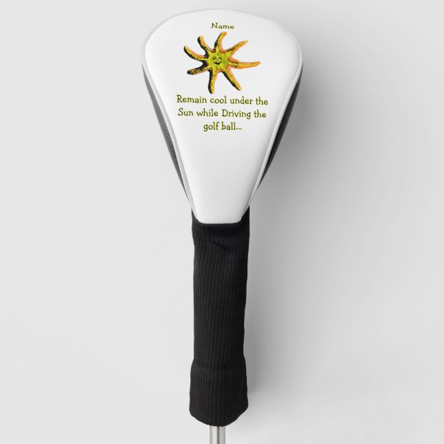 A ray of happiness  golf head cover (Front)