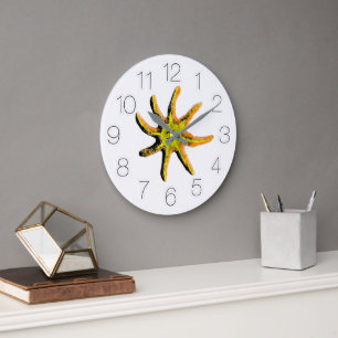 A ray of happiness large clock