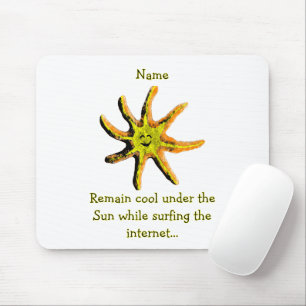 A ray of happiness  mouse pad