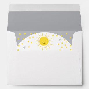 A Ray of Sunshine Baby Shower Envelope Summer Sun
