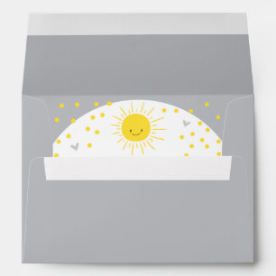 A Ray of Sunshine Baby Shower Envelope Summer Sun