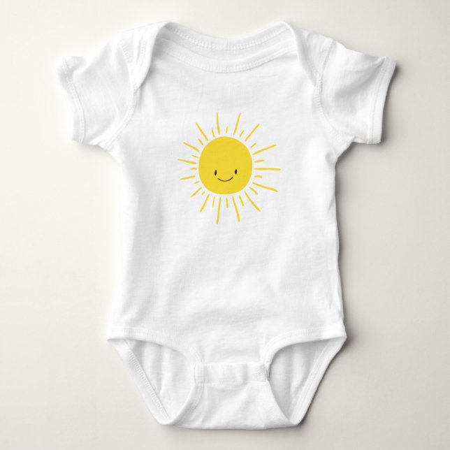 A Ray of Sunshine Baby Shower Infant Creeper Sun (Front)