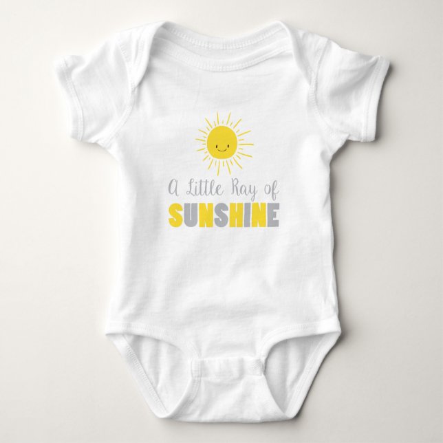A Ray of Sunshine Baby Shower Infant Creeper Sun (Front)