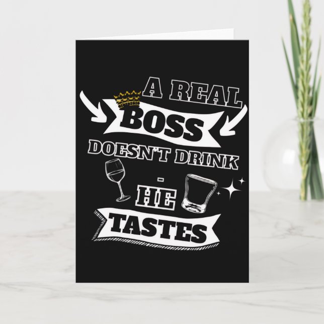 A Real Boss Quote  Card (Front)