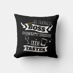 A Real Boss Quote  Cushion
