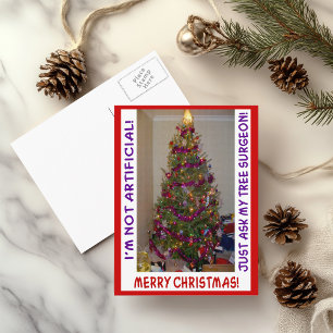 A Real Christmas Tree Holiday Postcard