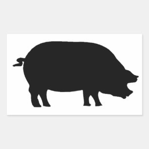 A real ham rectangular sticker