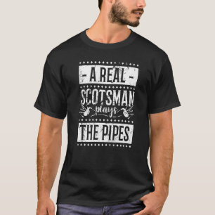 A Real Scotsman Plays The Pipes, Bagpipe Premium T-Shirt