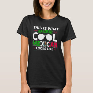 A Really Cool Mexican Looks Like Flag Roots Mexico T-Shirt