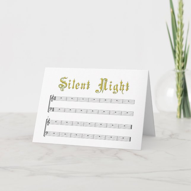 A really Silent Night greeting card (Front)