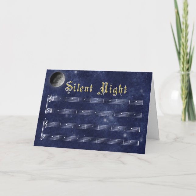 A really Silent Night greeting card (Front)