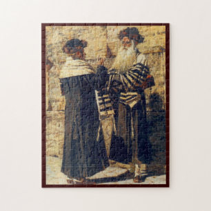 A Rebbe at the Kotel by Vereshchagin - Circa 1880s Jigsaw Puzzle