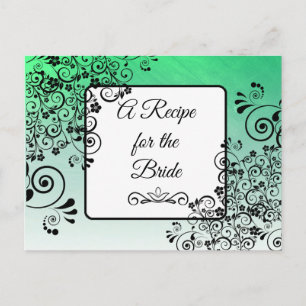 A Recipe For the Bride Wedding Recipe Card