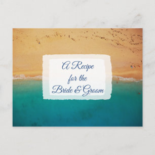 A Recipe For the Bride Wedding Recipe Card