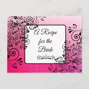 A Recipe For the Bride Wedding Recipe Card