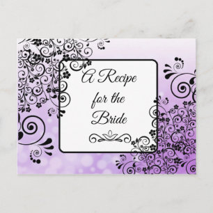 A Recipe For the Bride Wedding Recipe Card