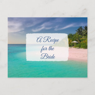 A Recipe For the Bride Wedding Recipe Card