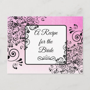 A Recipe For the Bride Wedding Recipe Card
