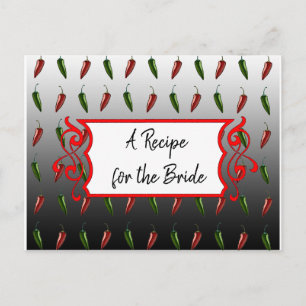 A Recipe For the Bride Wedding Recipe Card