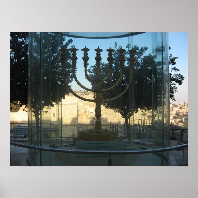 A reconstruction of the menorah of the temple poster (Front)