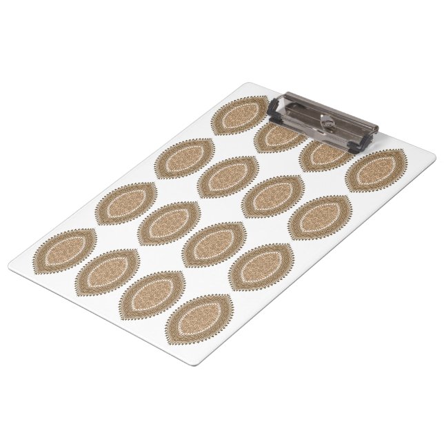 A rectangular rug with an intricate geometric moti clipboard (Angled)