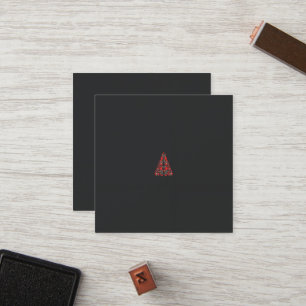a red and beige scarf with a picture of a woman ho loyalty card