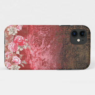 a red and black painting with a red background iPhone 11 case