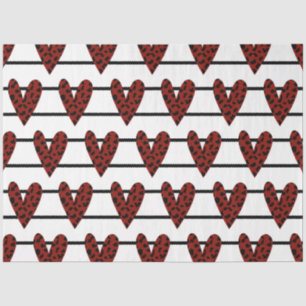 A Red and Black Valentine Design Series 3 Tissue Paper