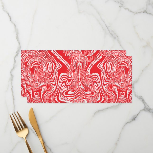 a red and white image of a pattern on a white back menu (Front/Back In Situ)