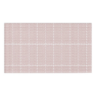 a red and white wallpaper with a pattern on it name tag
