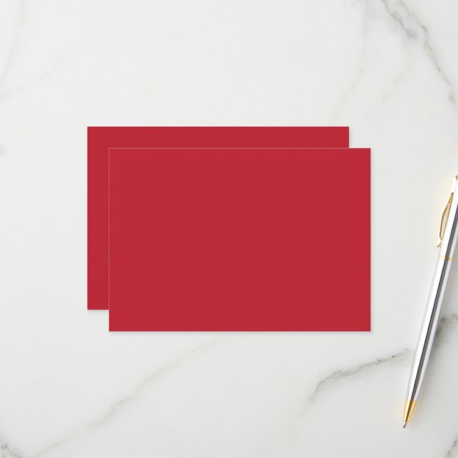 a red background with a RSVP card (Front/Back In Situ)